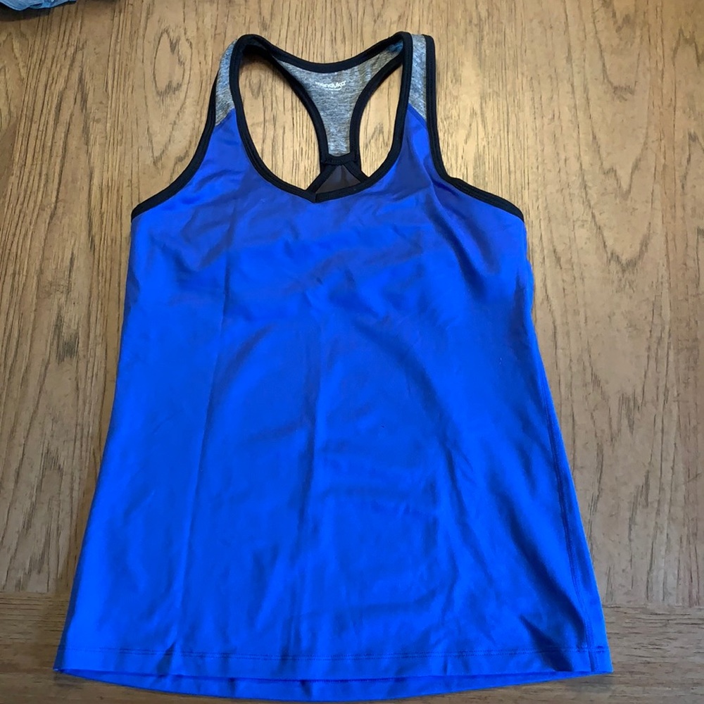 Blue Manduka Racerback Tank